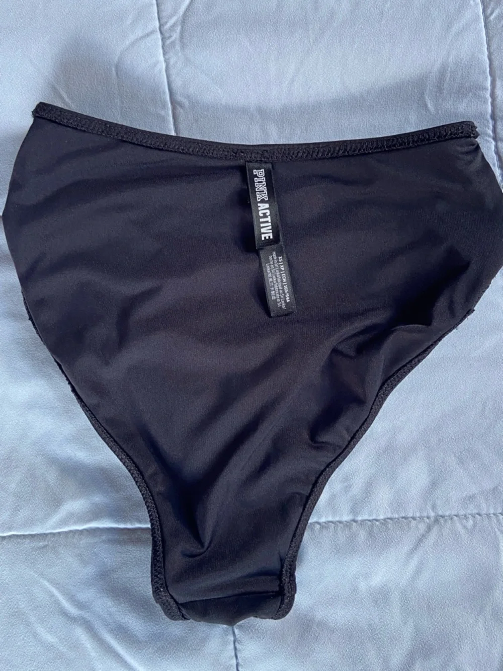 NWOT PINK Victoria's Secret Black High-Rise Bikini Bottom
